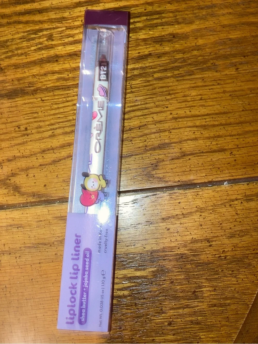 The Crème Shop BT21 Minini Liplock Lip Liner Shea Butter +Jojobo Seed Lil Kiss
